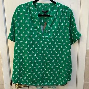 J Crew Floral Blouse